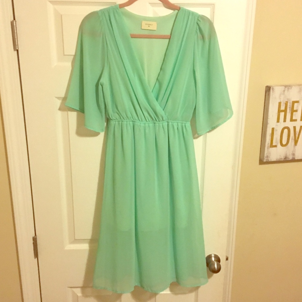 🌸Everly🌸 Teal Semi Lined Dress